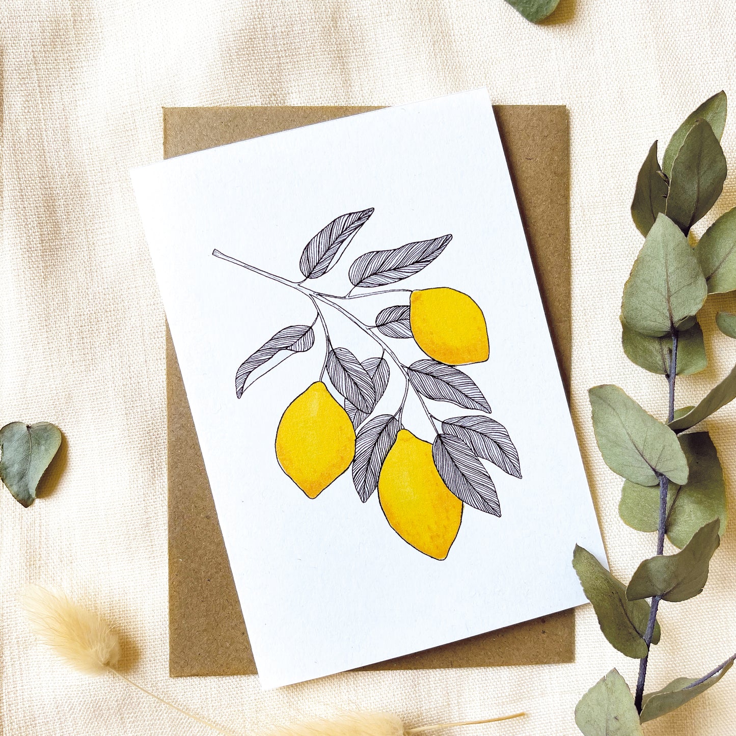 Carte "Branche de citronnier"