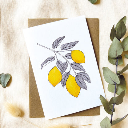 Carte "Branche de citronnier"