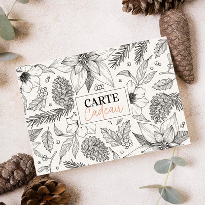 Carte cadeau décor de Noël